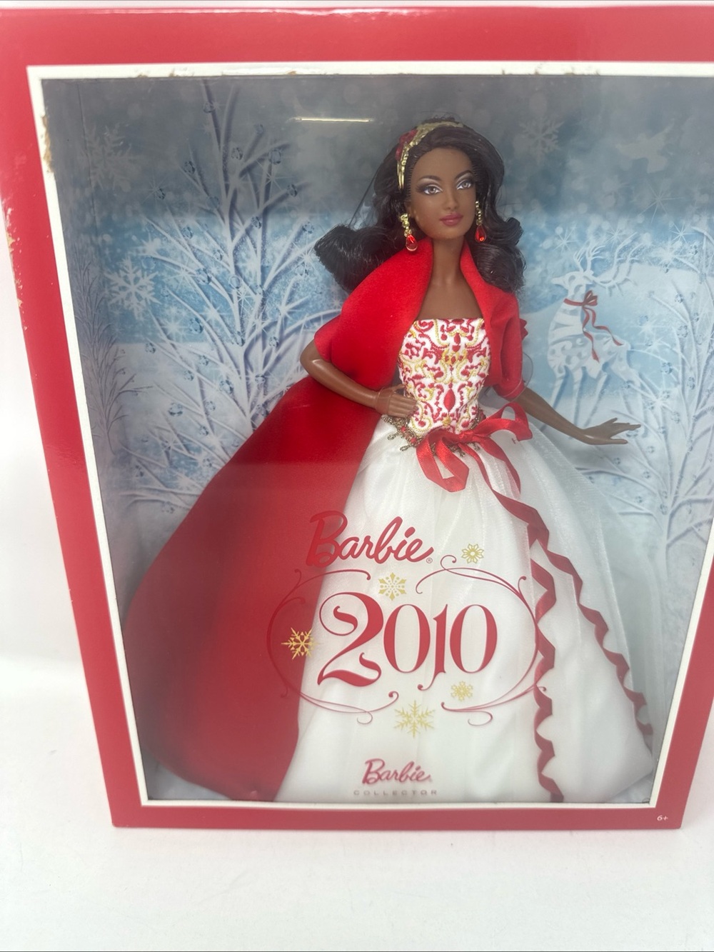 Barbie Holiday 2010 Doll - Red & White Ballgown